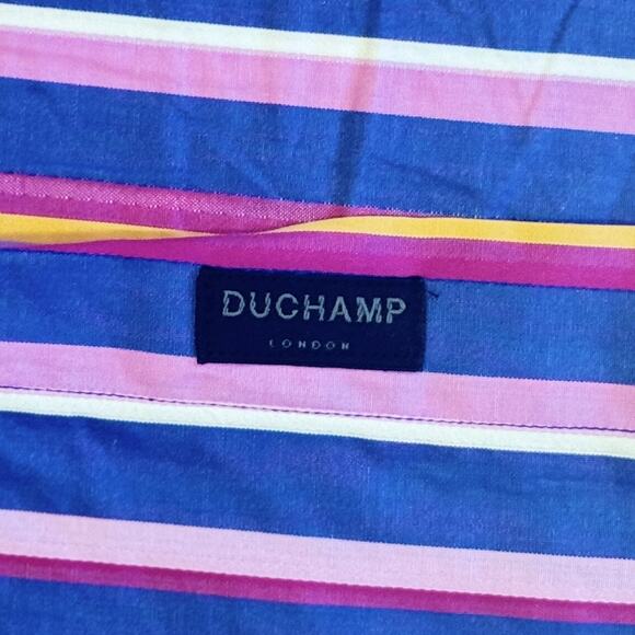 Duchamp Men’s Slim Fit Multicolor Dress Shirt Size 15.5 in 39 cm - Picture 4 of 7